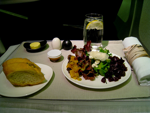 Air New Zealand meal