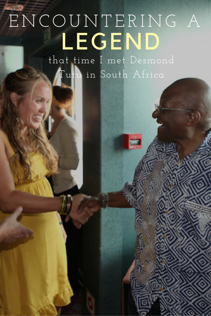 Meeting Desmond Tutu in South Africa
