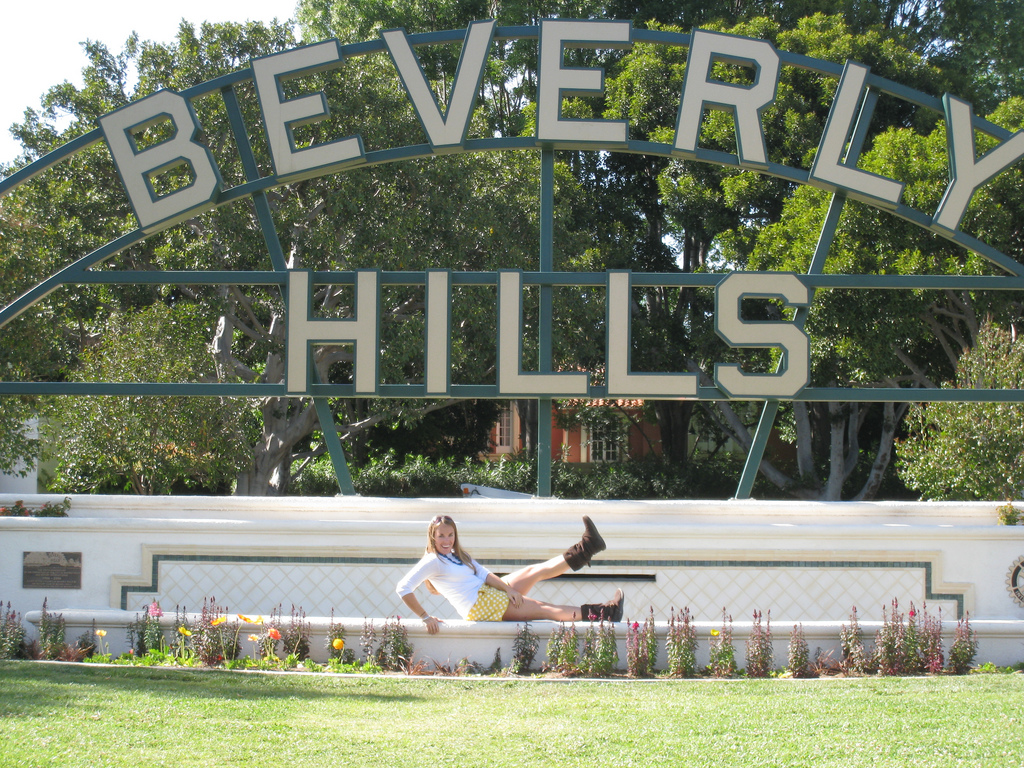 beverly hills sign, california, travel, photography