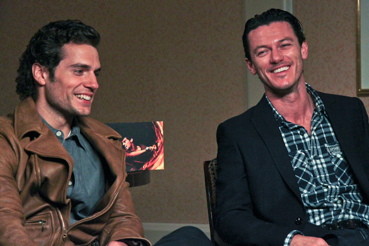 Henry Cavill and Luke Evans in San Francisco at WondeCon