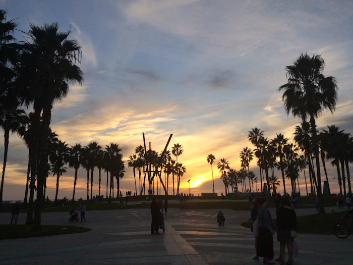 Venice Beach at sunset