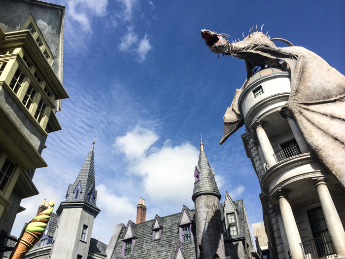 Ukrainian Ironbelly Dragon at Harry Potter's Diagon Alley at Universal Studios in Florida