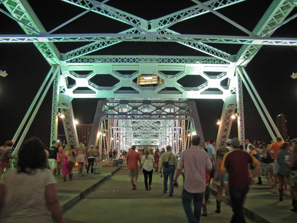Pedestrian Bridge at night