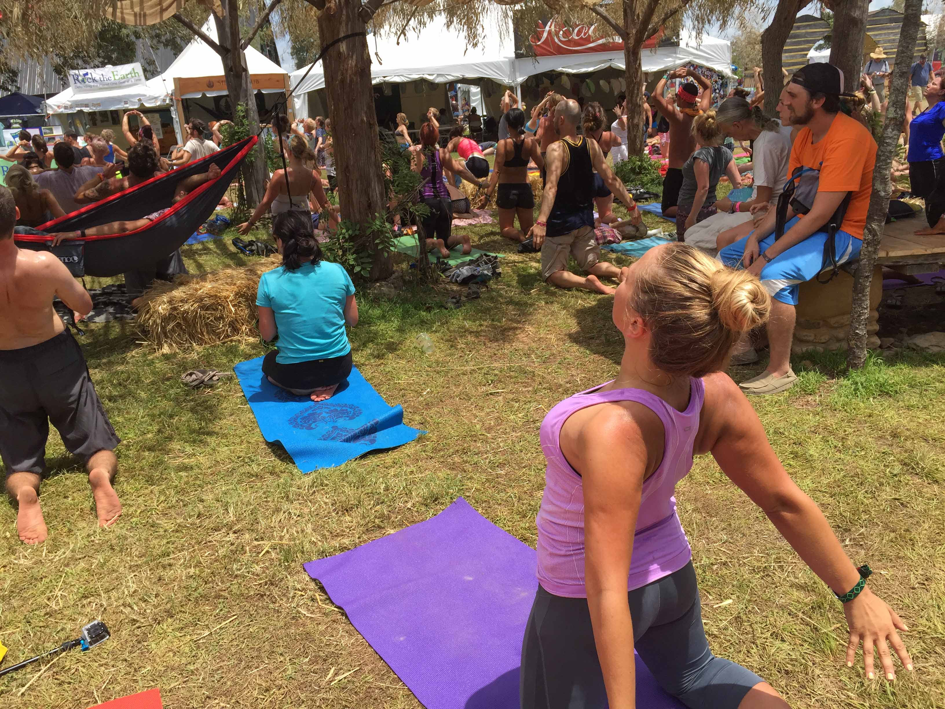 Yoga at Bonnaroo