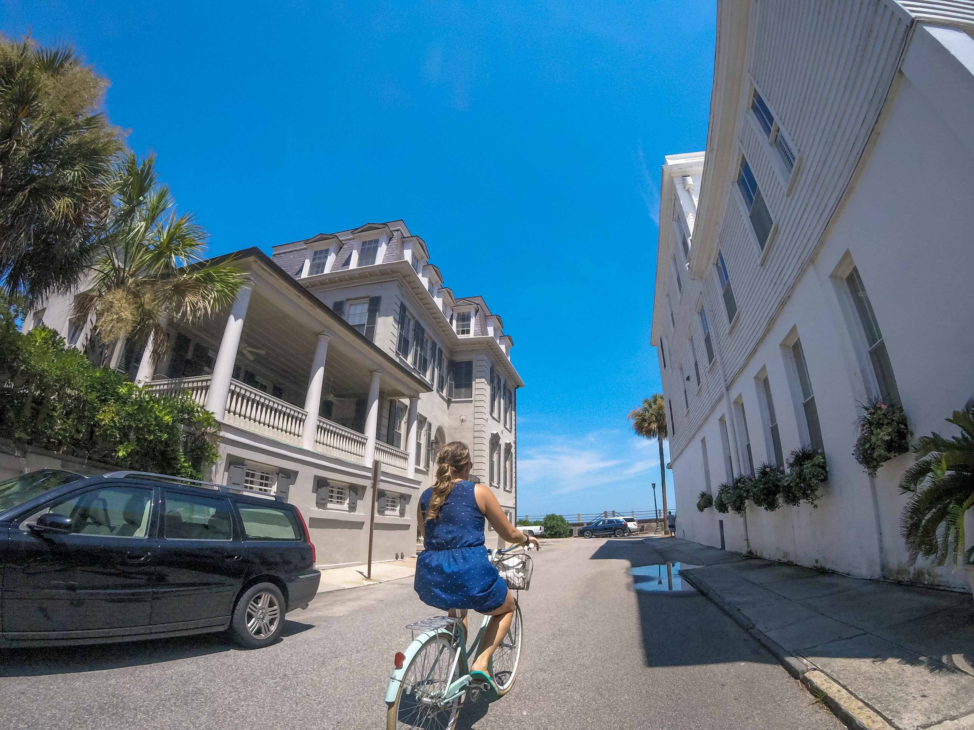 Biking around Charleston