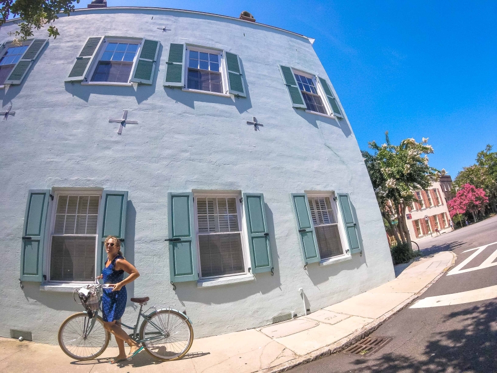 Biking around Charleston