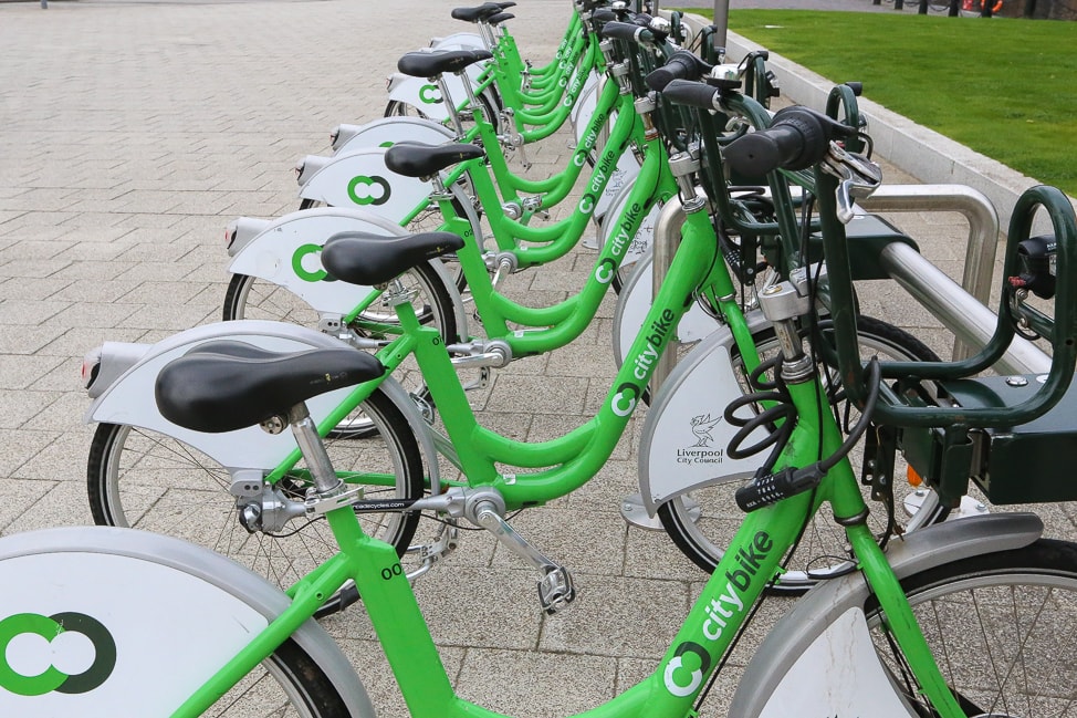 City Bike is one of the easiest—not to mention, cheapest—ways to get around Liverpool. 