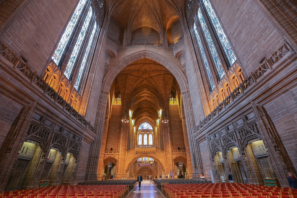 Liverpool Cathedral, one of England's relics that survived two world wars, is one of the most spectacular buildings in the world and well worth a visit if you're passing through the UK.