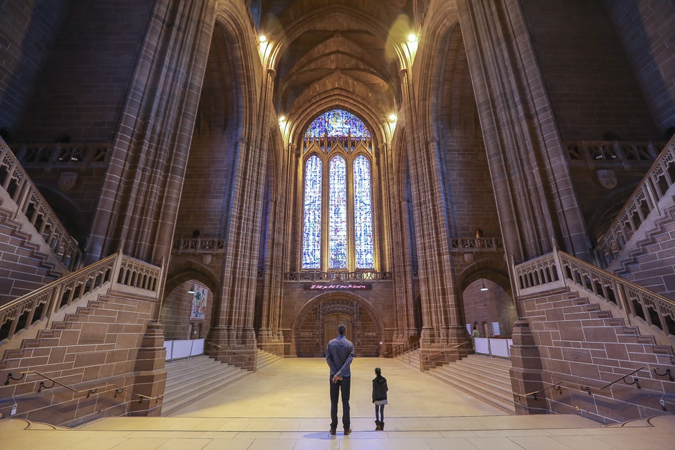 Liverpool Cathedral, one of England’s relics that survived two world wars, is one of the most spectacular buildings in the world and well worth a visit if you’re passing through the UK.