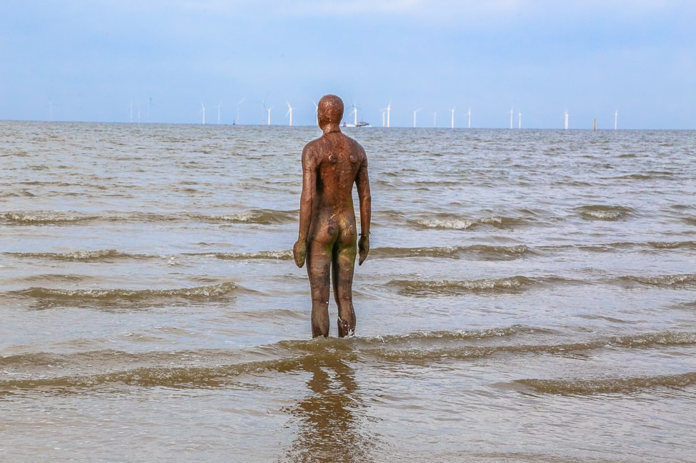 Antony Gormely’s “Another Place” at Crosby Beach is one of Liverpool’s most recognizable attractions. These spectacular sculptures consist of 100 cast-iron, life-size figures spread out over a mile and a half of shoreline, many of them wading out into the sea. Each of the iron men weighs 650 kilos and is made from casts of the artist's own body standing on the beach, all of them looking out to sea, staring at the horizon in silent expectation. Having previously been seen in Cuxhaven in Germany, Stavanger in Norway and De Panne in Belgium, 'Another Place' is now a permanent feature at Crosby. While the beach is easily reachable by train, it’s easiest—not to mention, quicker—to hop a taxi from central Liverpool.
