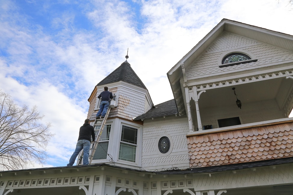 Our Victorian Home | Painting our old Queen Anne house.