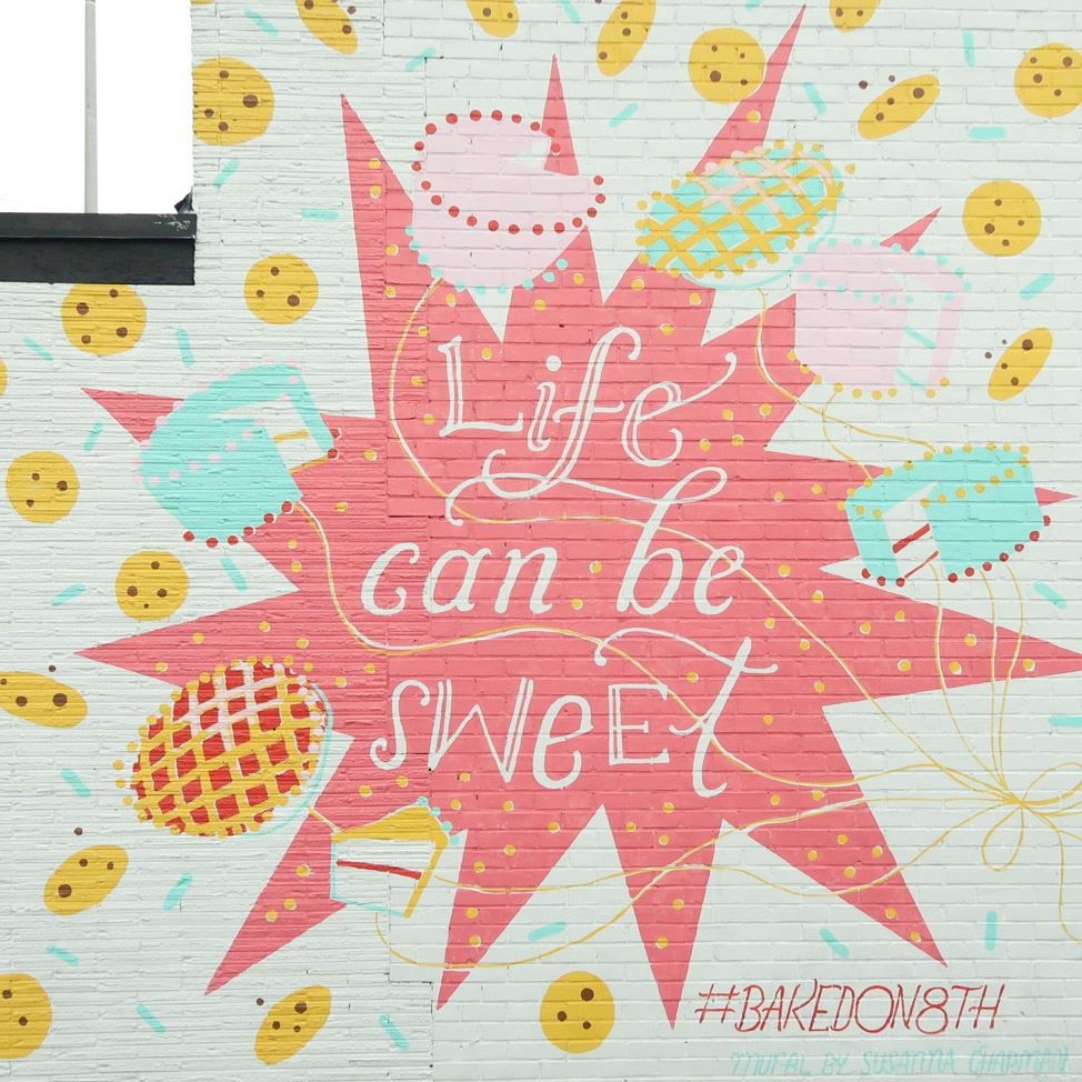 Life Can Be Sweet mural in Nashville