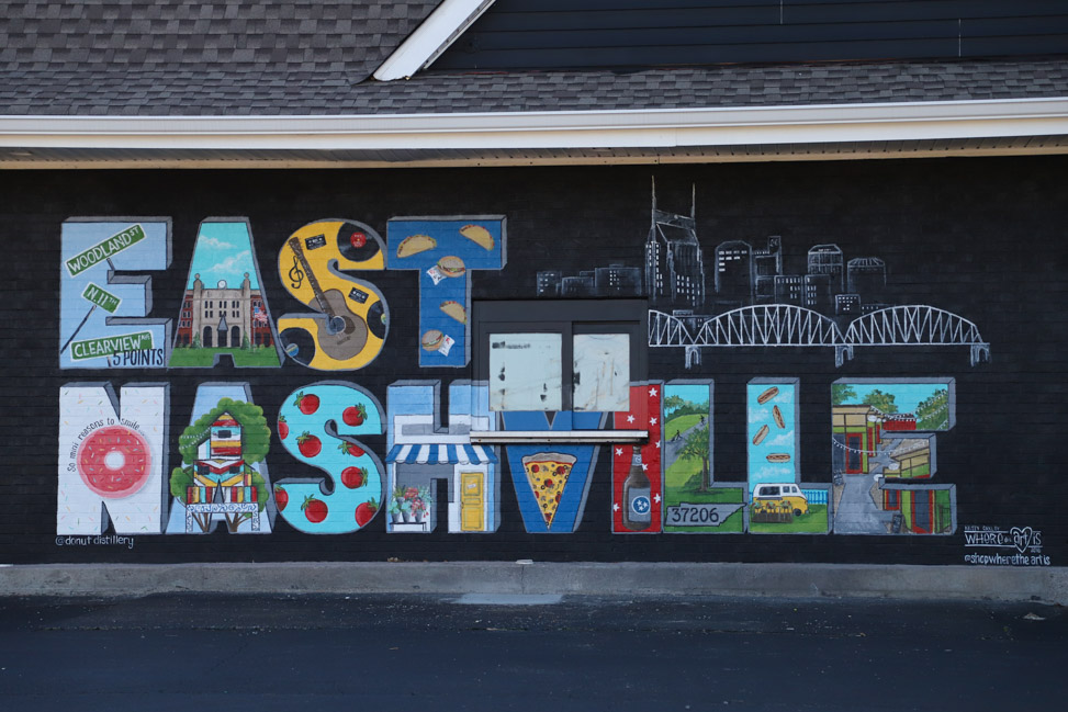 East Nashville sign mural