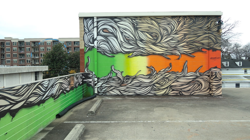 Elliston Parking Garage murals in Nashville