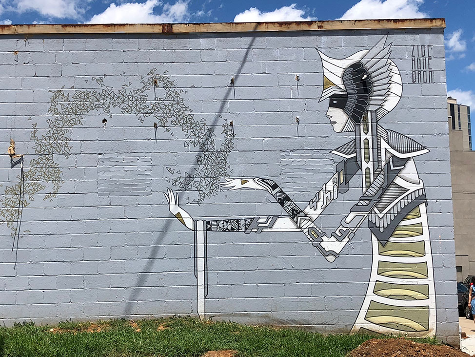 Chris Zidek + Nathan Brown mural in Nashville