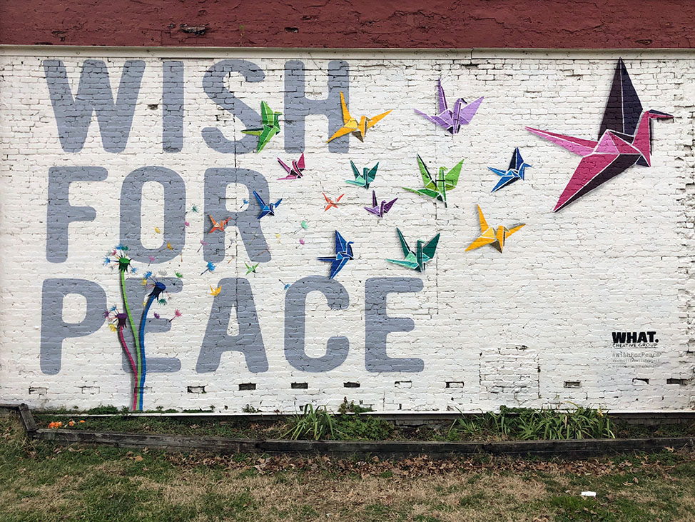 Wish for Peace Mural in Nashville by What Creative