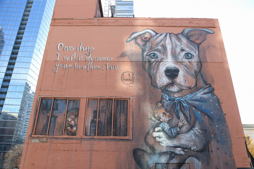Downtown Dog Mural in Nashville