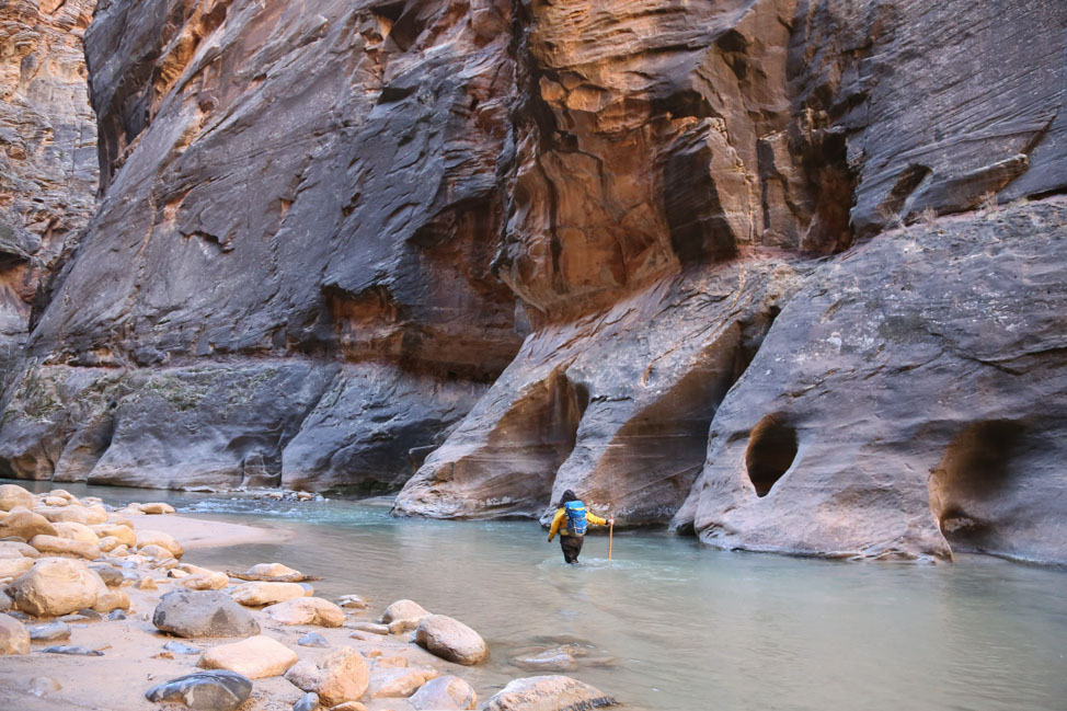 Hiking the Narrows in Zion National Park