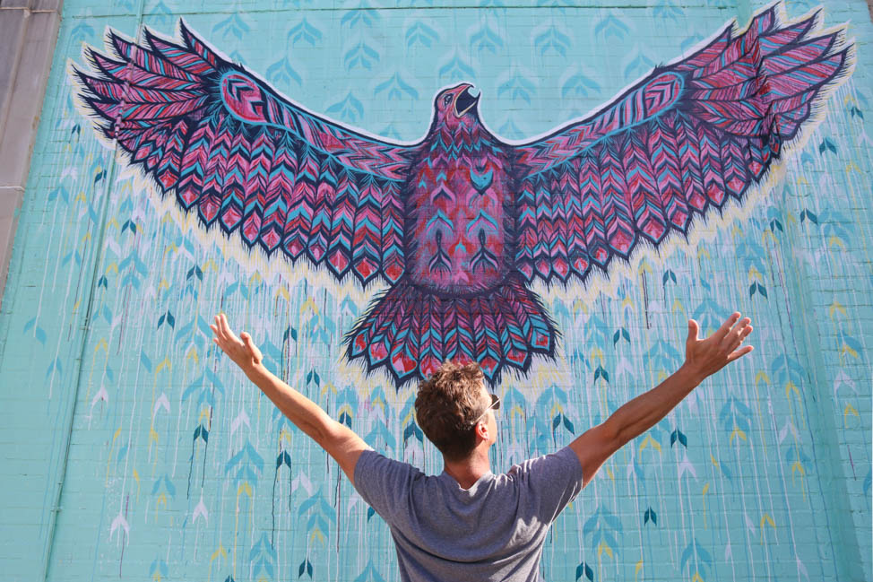 Red Tail Hawk Mural, by Jason Pawley