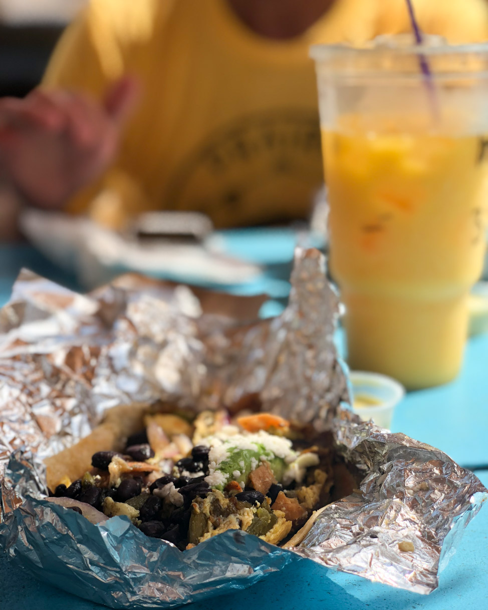 Veracruz breakfast tacos in Austin