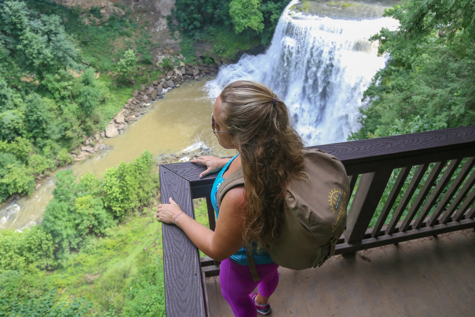 Hiking Burgess Falls in Tennessee