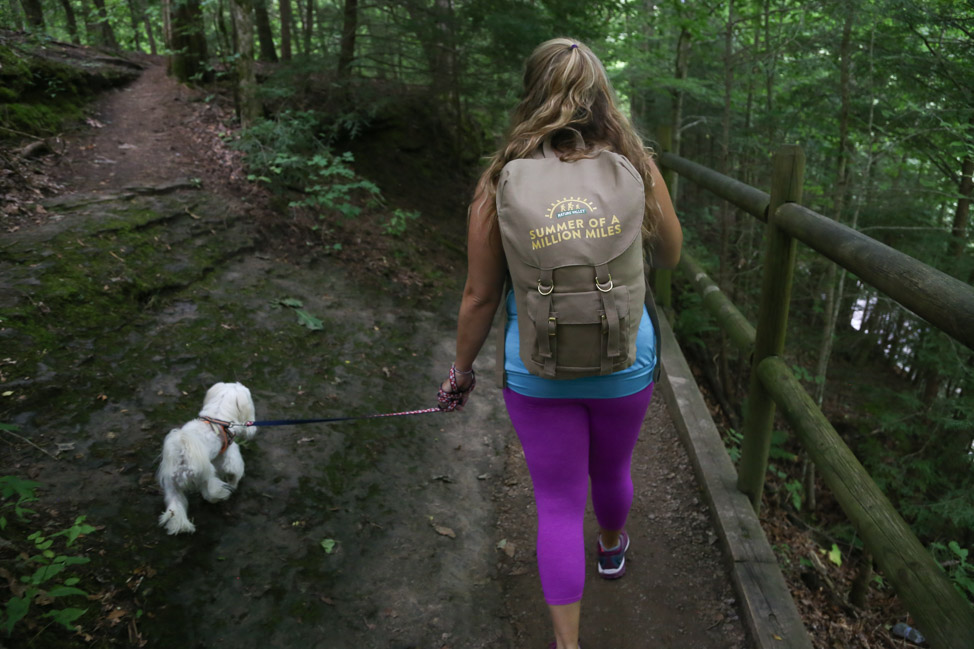 Hiking Burgess Falls in Tennessee