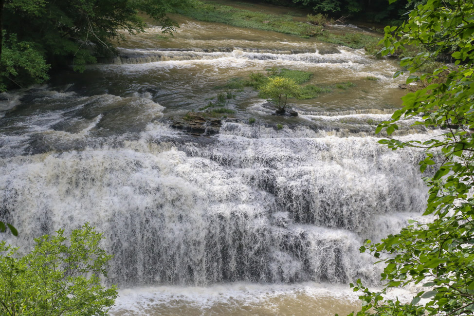 Hiking Burgess Falls in Tennessee