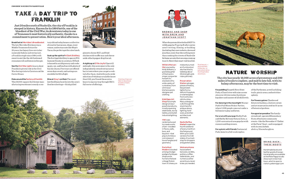 Airbnb magazine in Nashville