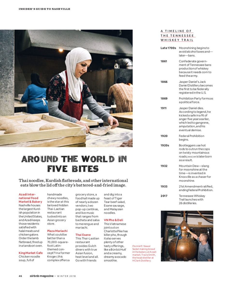 Airbnb magazine in Nashville