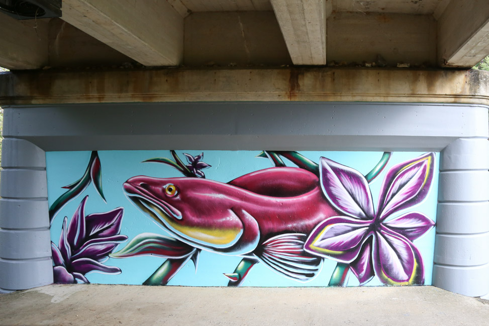 American Eel mural in Manchester, Tennessee