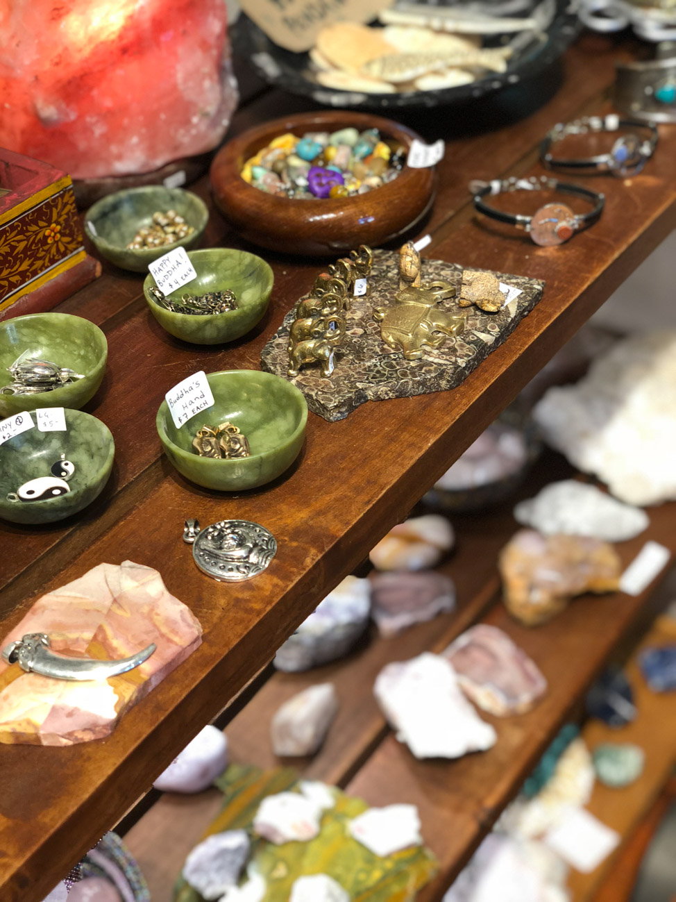 Shopping at Moon Stones in Bloomington, Indiana