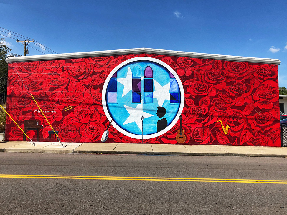 Tristar mural in Nashville by Tara Aversa