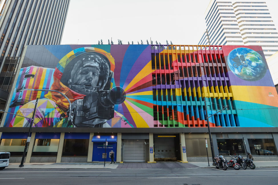 Kobra mural in Cincinnati, Ohio