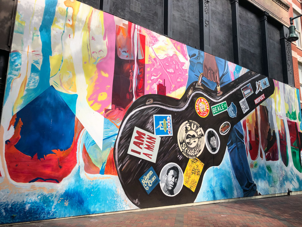 The Sound of Memphis mural in downtown