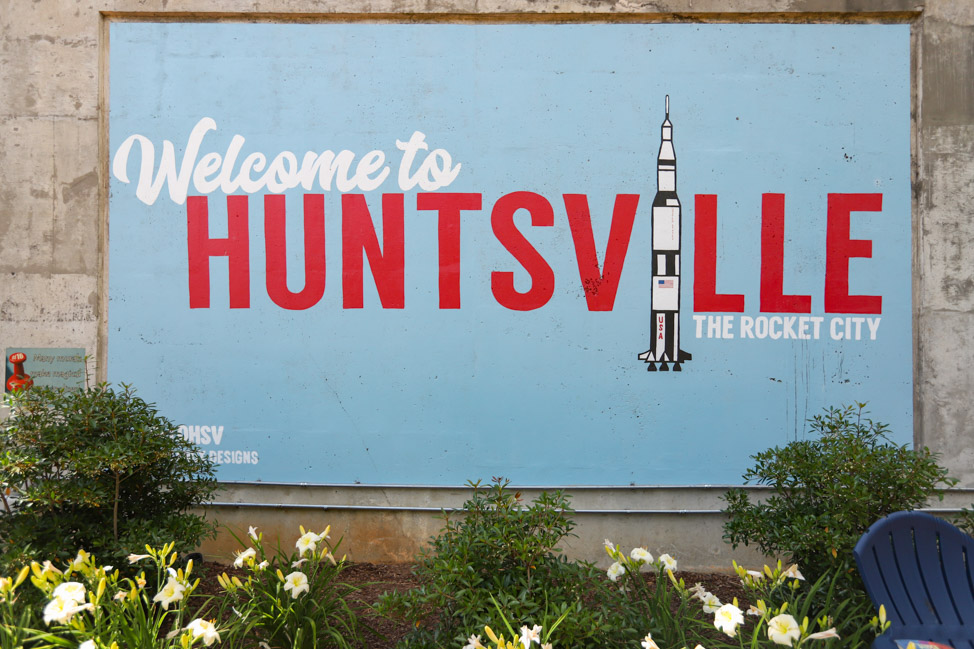 Huntsville murals on the North Alabama Mural Trail