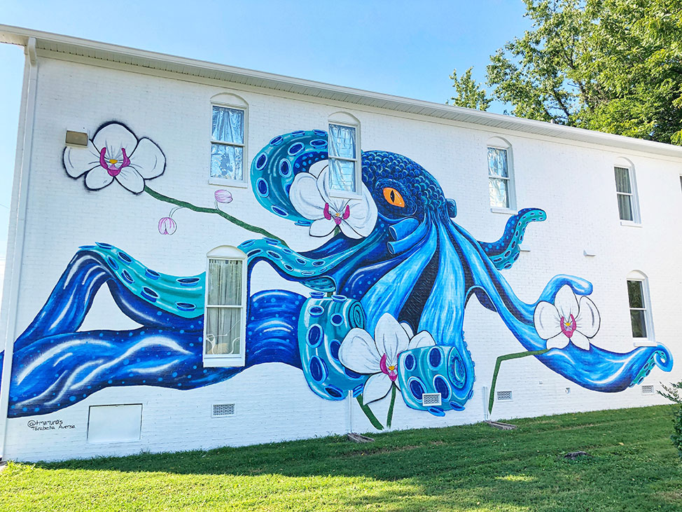 Octopus Mural in Tullahoma, Tennessee