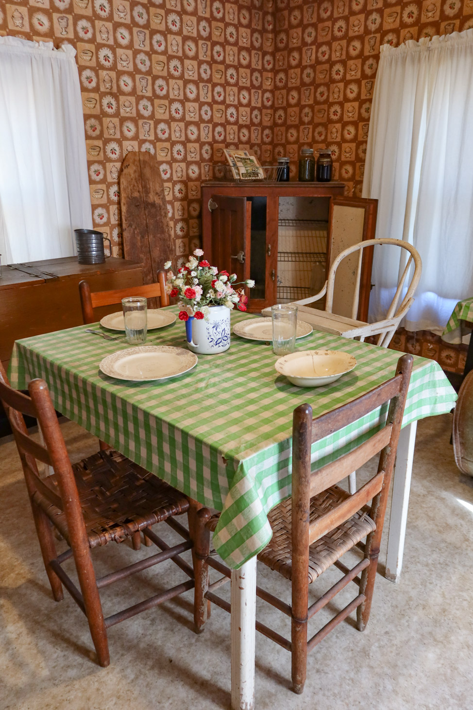 Inside the home at the Elvis Presley Birthplace in Tupelo, Mississippi