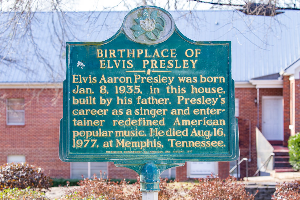 The Birthplace of Elvis in Tupelo, Mississippi
