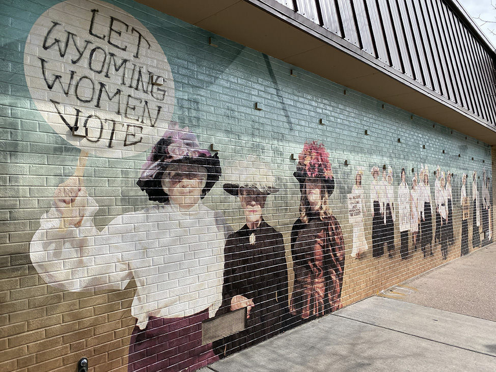 Women's Suffrage Mural in Wyoming