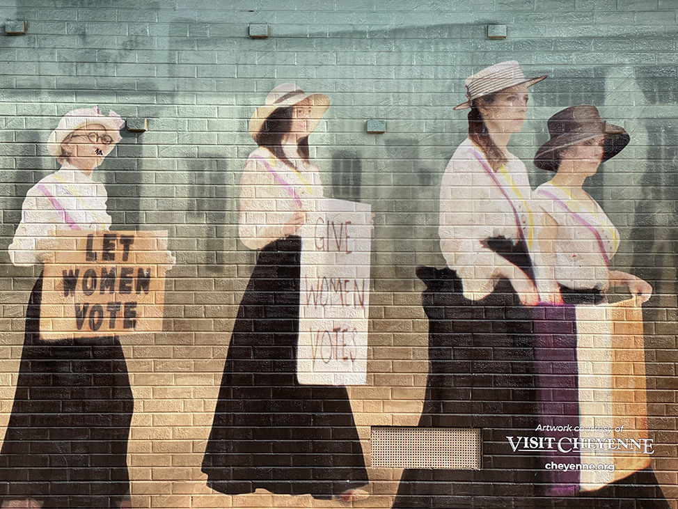 Women's Suffrage Mural in Wyoming