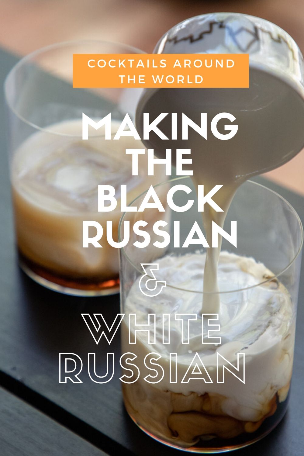 Making a Black Russian: a cocktail recipe