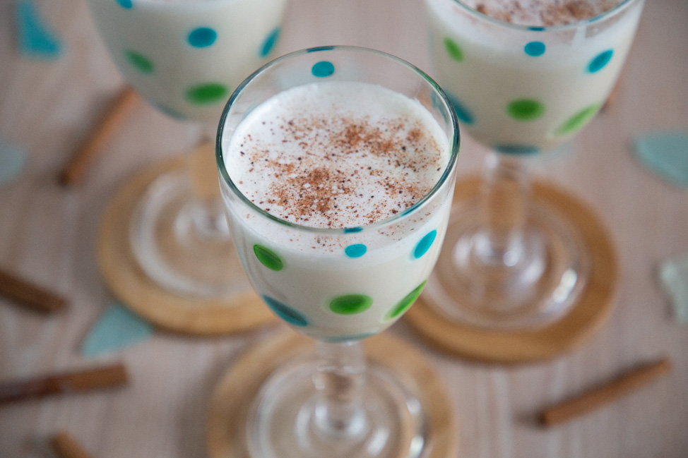Coquito cocktail from Puerto Rico