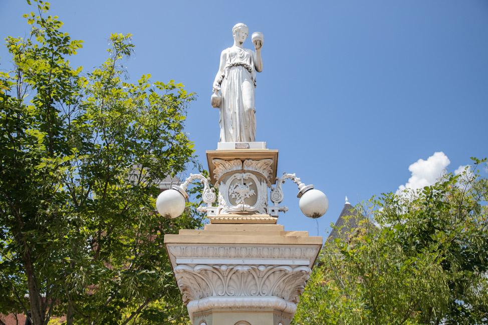 The Hebe statue in McMinnville, Tennessee