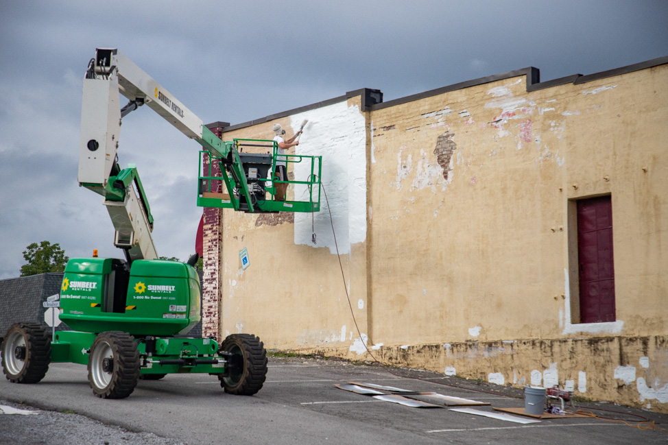 The Making of a Mural in Maryville, Tennessee by Nicole Salgar and Chuck Berrett