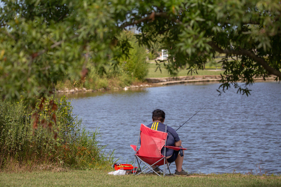 Fishing in Clarksville, Tennessee at Liberty Park
