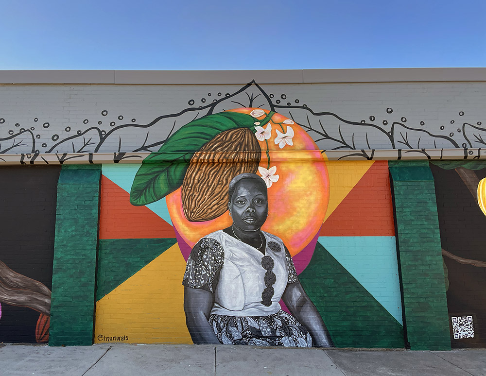 Fair Trade mural in Nashville by Tara Aversa