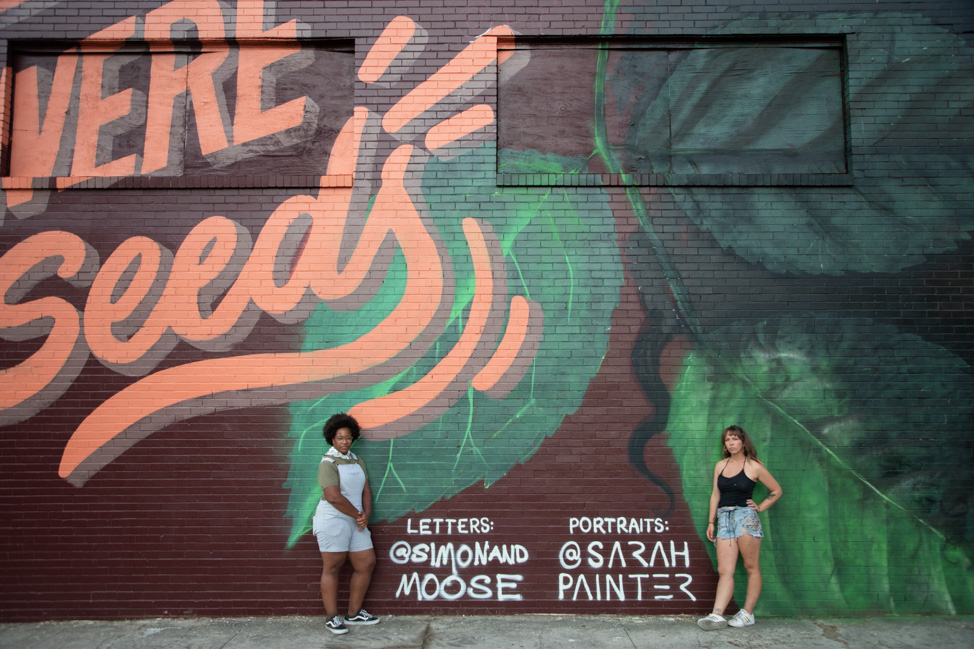 Black Lives Matter mural in Nashville at Marathon Village