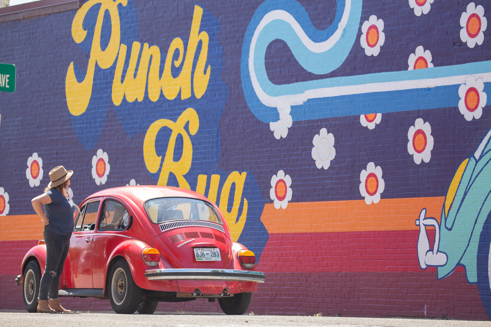 Punch Bug mural in Centerville by Whitney Herrington