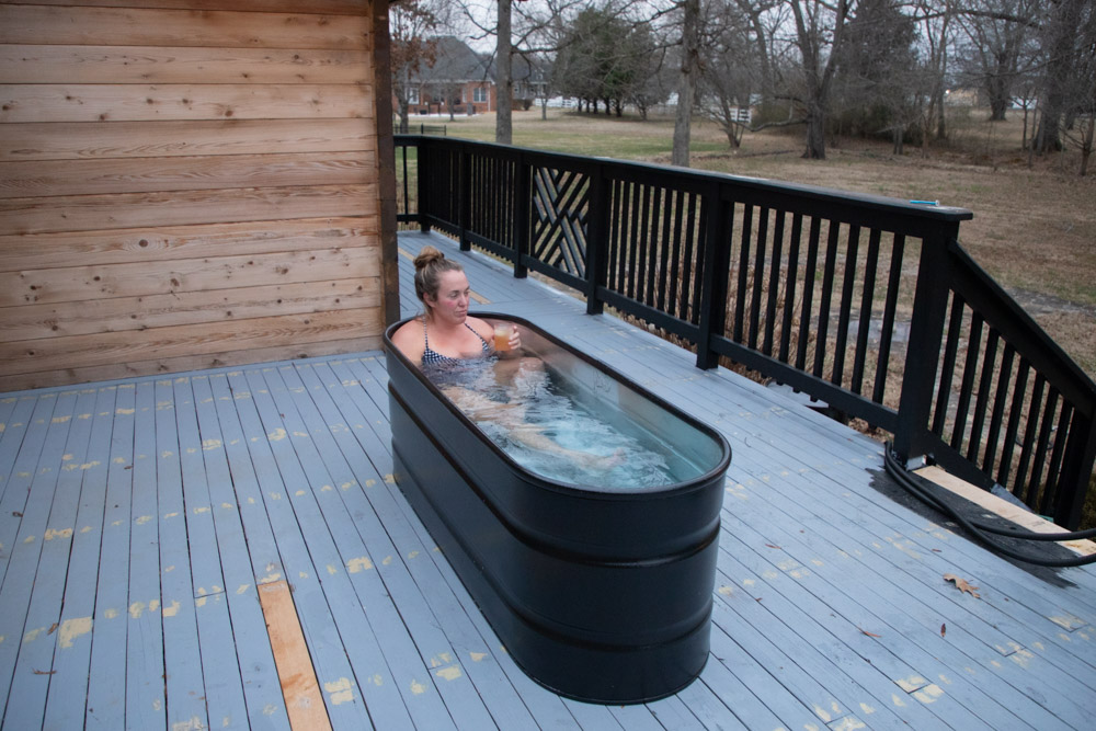How to build a stock tank hot tub