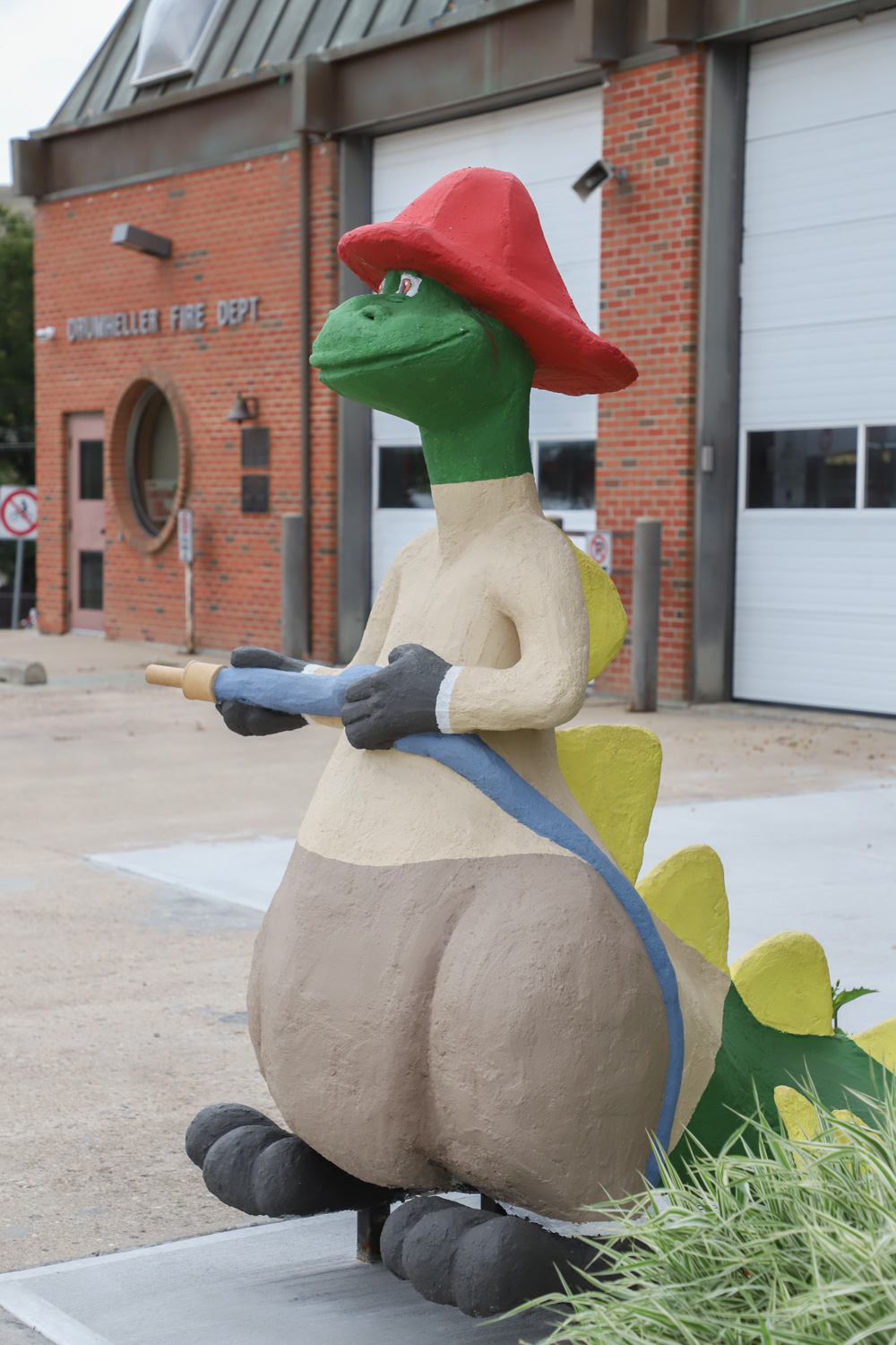 Dinosaur public art in Drumheller, Canada